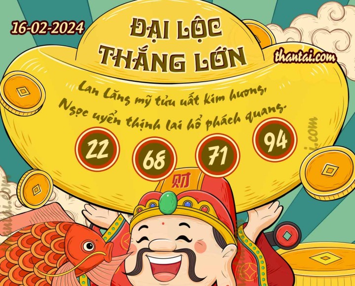 ĐẠI LỘC THẮNG LỚN 01/02/2024