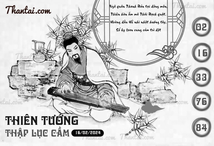 THIÊN TƯỚNG THẬP LỤC CẦU 01/02/2024