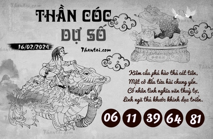 THẦN CÓC DỰ SỐ 01/02/2024