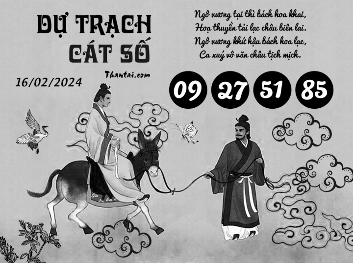 DỰ TRẠCH CÁT SỐ 01/02/2024