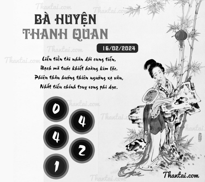 BÀ HUYỆN THANH QUAN 01/02/2024