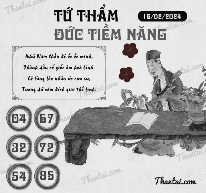 TỨ THẨM ĐỨC TIỀM NĂNG 01/02/2024