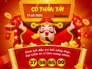 SỔ THẦN TÀI 17/02/2024