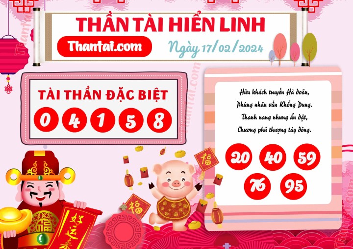 THẦN TÀI HIỂN LINH 02/02/2024