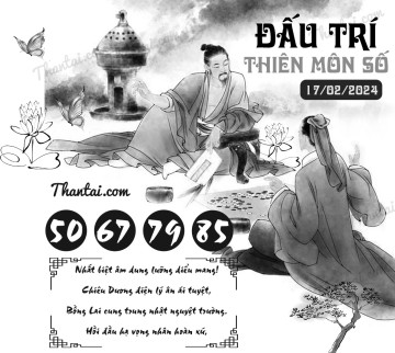 ĐẤU TRÍ THIÊN MÔN SỐ 17/02/2024