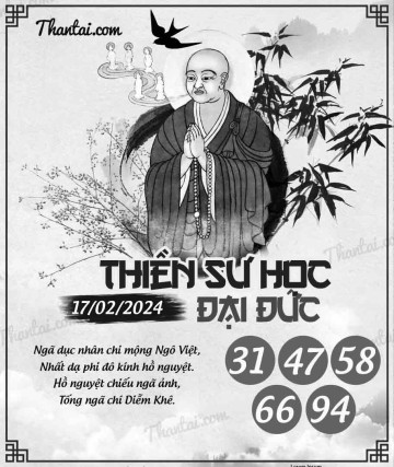 THIỀN SƯ HỌC ĐẠI ĐỨC 17/02/2024