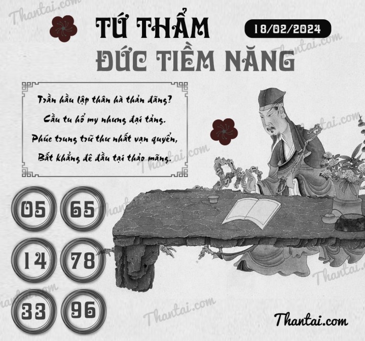 TỨ THẨM ĐỨC TIỀM NĂNG 03/02/2024
