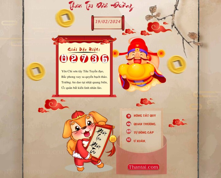 THẦN TÀI DẪN ĐƯỜNG 04/02/2024