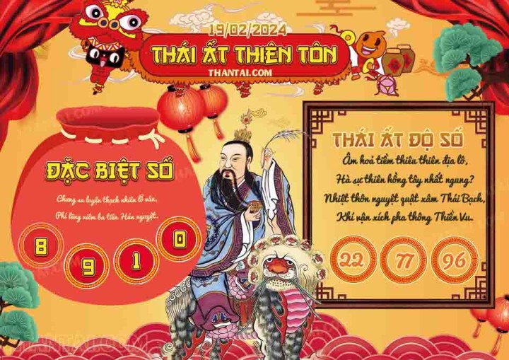Thái Ất Thiên Tôn 04/02/2024