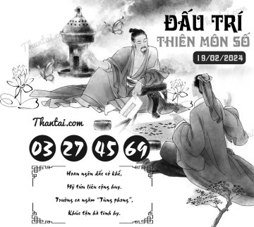 ĐẤU TRÍ THIÊN MÔN SỐ 19/02/2024