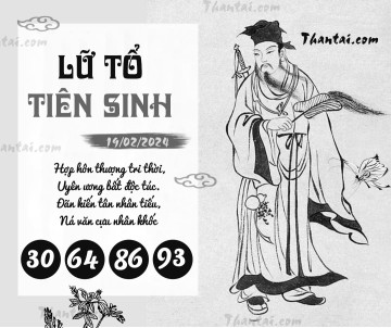 LỮ TỔ TIÊN SINH 19/02/2024