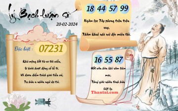 Lý Bạch Luận Số 20/02/2024