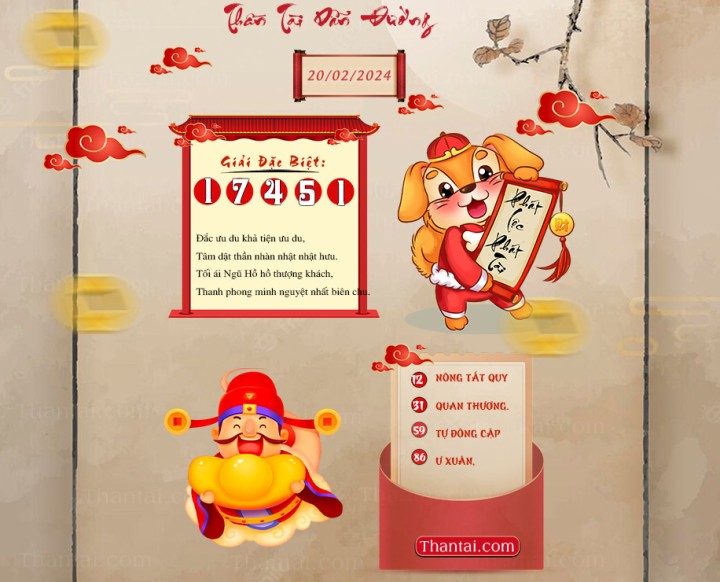 THẦN TÀI DẪN ĐƯỜNG 05/02/2024