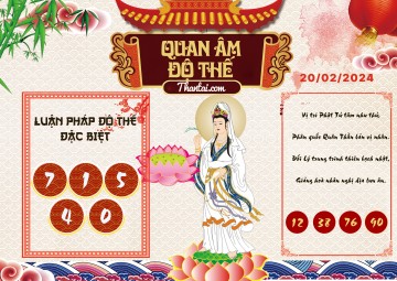 Quan Âm Độ Thế 20/02/2024