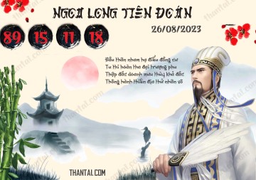 Ngọa Long Tiên Đoán 26/08/2023