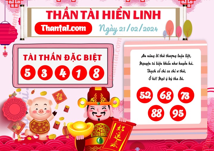 THẦN TÀI HIỂN LINH 06/02/2024