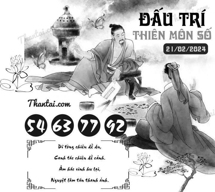 ĐẤU TRÍ THIÊN MÔN SỐ 06/02/2024