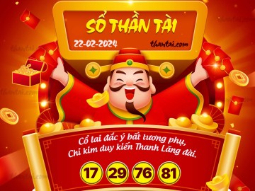 SỔ THẦN TÀI 22/02/2024