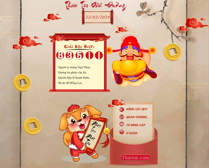 THẦN TÀI DẪN ĐƯỜNG 07/02/2024