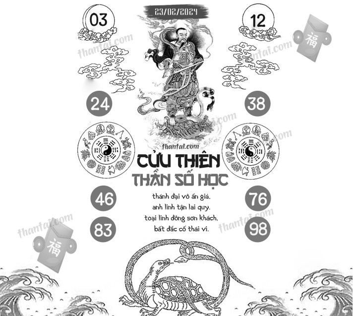 CỬU THIÊN THẦN SỐ HỌC 08/02/2024