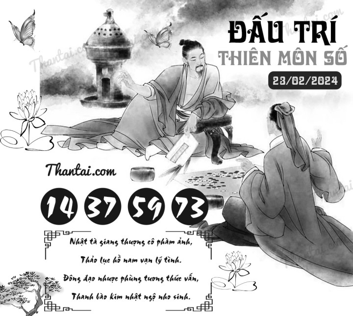 ĐẤU TRÍ THIÊN MÔN SỐ 08/02/2024