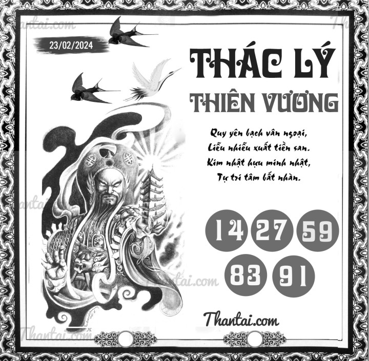 THÁC LÝ THIÊN VƯƠNG 08/02/2024