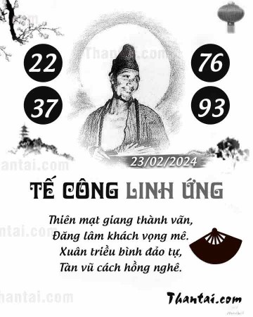 TẾ CÔNG LINH ỨNG 23/02/2024