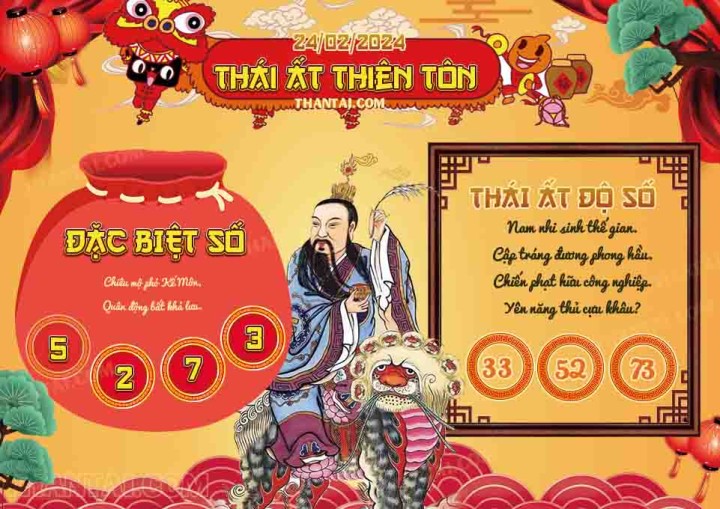 Thái Ất Thiên Tôn 13/02/2024