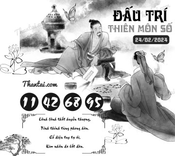 ĐẤU TRÍ THIÊN MÔN SỐ 24/02/2024