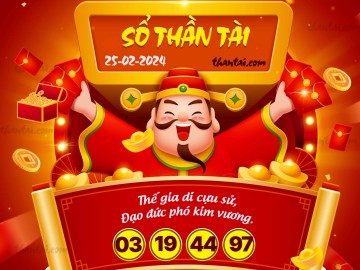 SỔ THẦN TÀI 25/02/2024