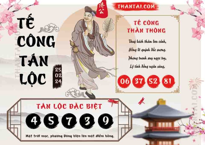 Tế Công Tán Lộc 13/02/2024