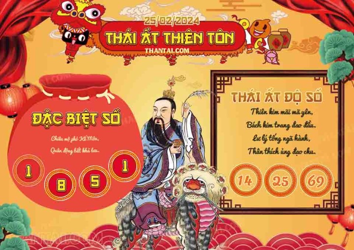 Thái Ất Thiên Tôn 13/02/2024
