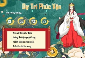 DỰ TRI PHÚC VẬN 25/02/2024