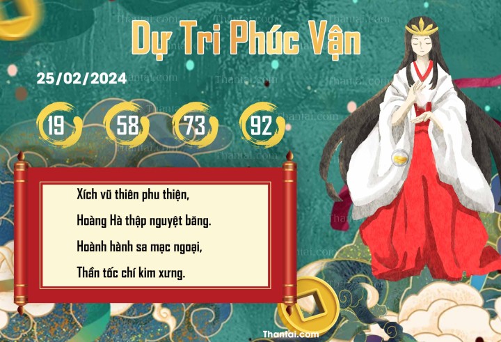 DỰ TRI PHÚC VẬN 13/02/2024