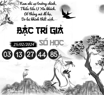 BẬC TRÍ GIẢ SỐ HỌC 25/02/2024