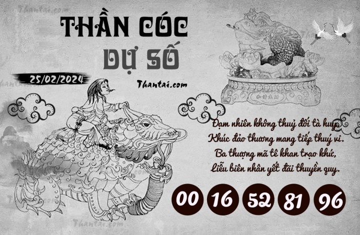 THẦN CÓC DỰ SỐ 13/02/2024