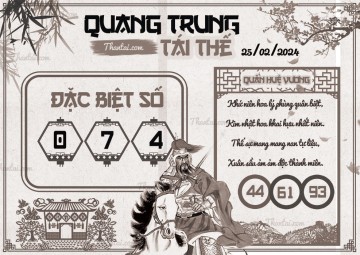 QUANG TRUNG TÁI THẾ 25/02/2024