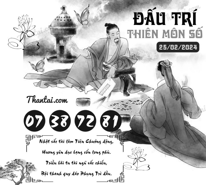 ĐẤU TRÍ THIÊN MÔN SỐ 13/02/2024