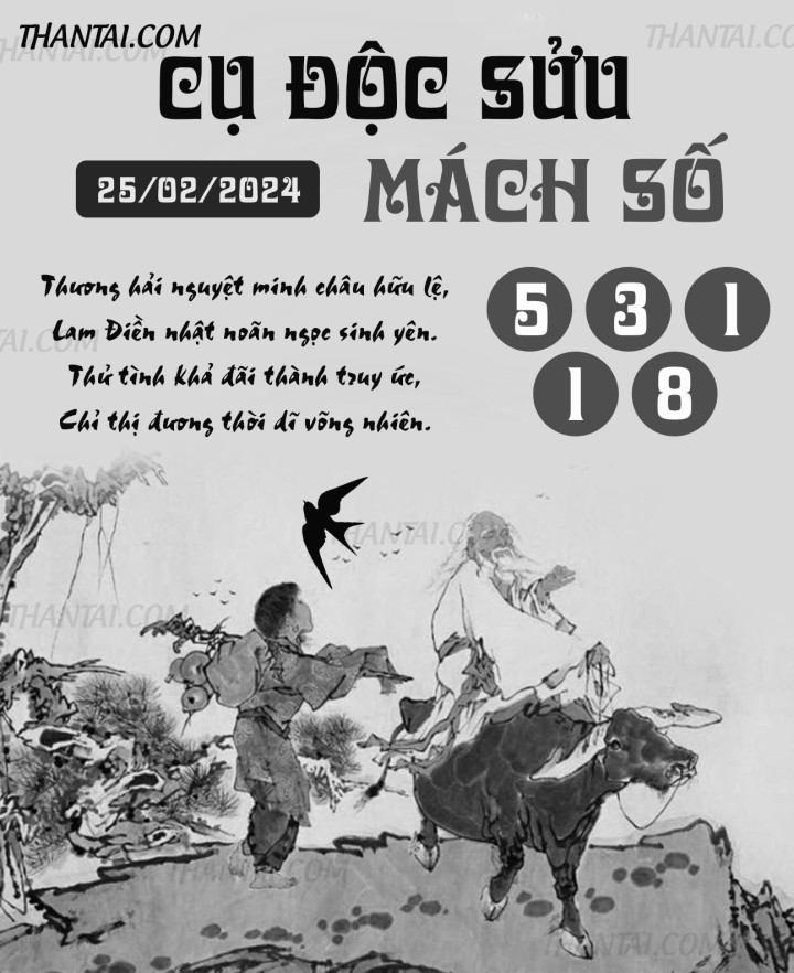 CỤ ĐỘC SỬU MÁCH SỐ 13/02/2024