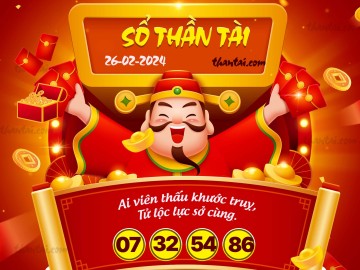 SỔ THẦN TÀI 26/02/2024