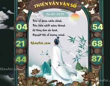 THIÊN VĂN VẬN SỐ 26/02/2024