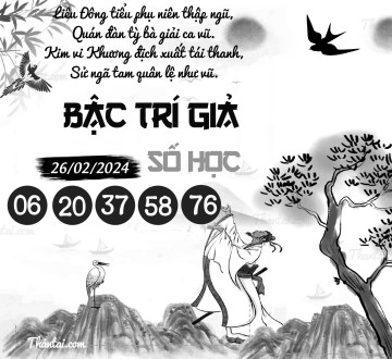 BẬC TRÍ GIẢ SỐ HỌC 26/02/2024