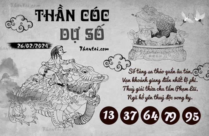 THẦN CÓC DỰ SỐ 13/02/2024