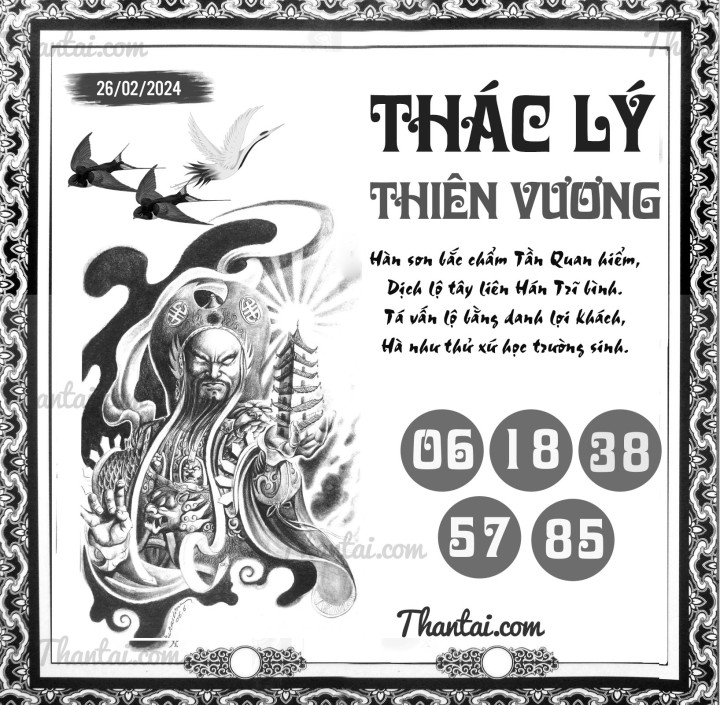 THÁC LÝ THIÊN VƯƠNG 13/02/2024
