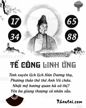 TẾ CÔNG LINH ỨNG 26/02/2024