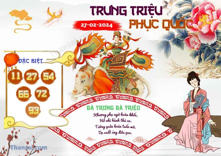 Trưng Triệu Phục Quốc 13/02/2024