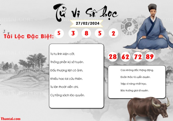 TỬ VI SỐ HỌC 13/02/2024