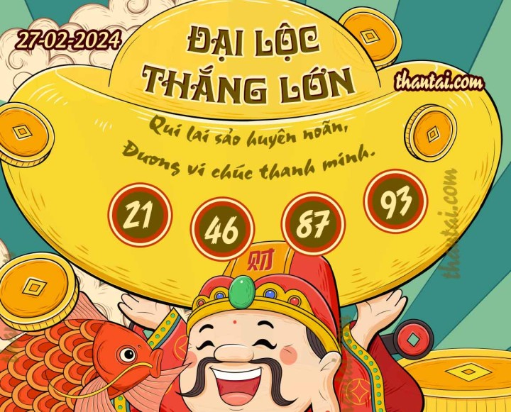 ĐẠI LỘC THẮNG LỚN 13/02/2024