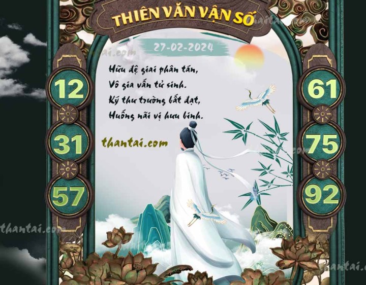 THIÊN VĂN VẬN SỐ 13/02/2024