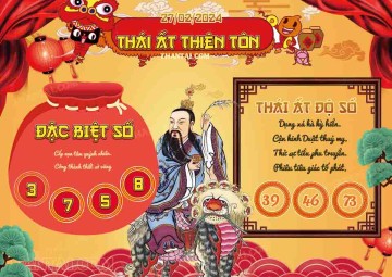 Thái Ất Thiên Tôn 27/02/2024